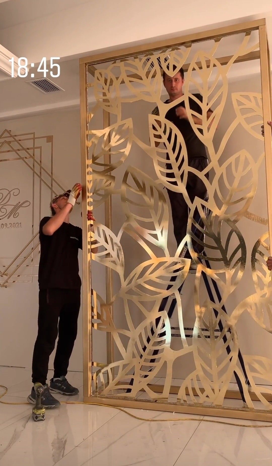Buying PVD gold partition Indian home