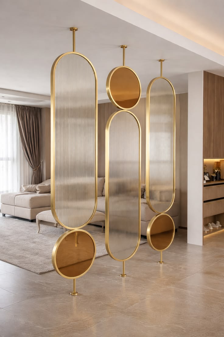 Buy PVD Gold Steel Partition